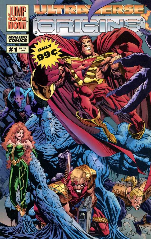 ULTRAVERSE ORIGINS 1, January, 1994. INTERIOR: 2-page Hardcase origin story. Mike Zeck (pencils / inks)
