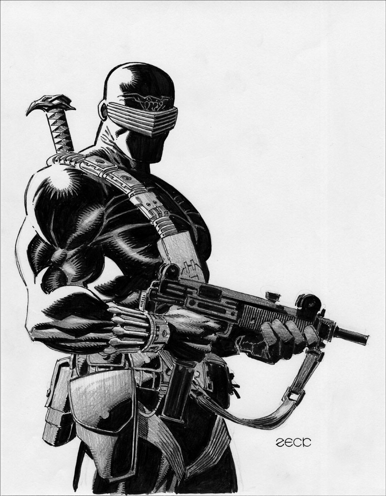 The Art of Michael J. Zeck Volume One, VARIANT ISSUE 8 of 25 preliminary art.