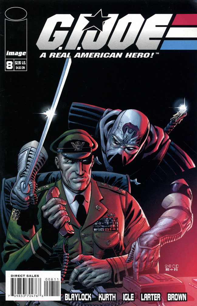 G.I.JOE 8, July, 2002 issue. COVER: Mike Zeck (pencils and inks) 
