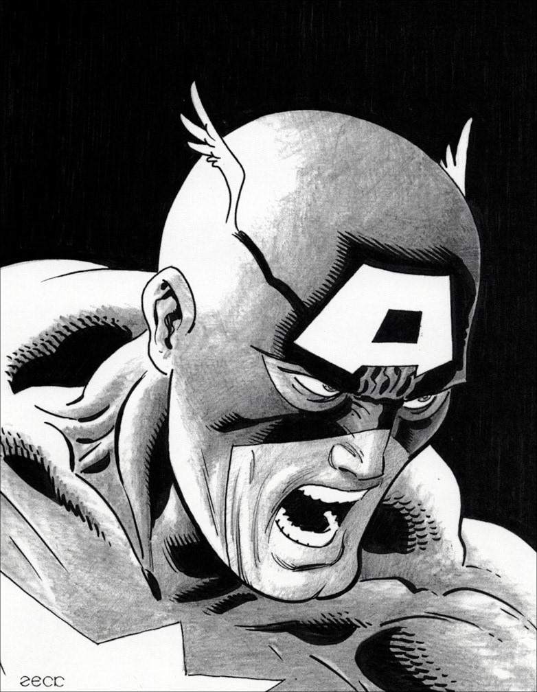 Captain America portrait.