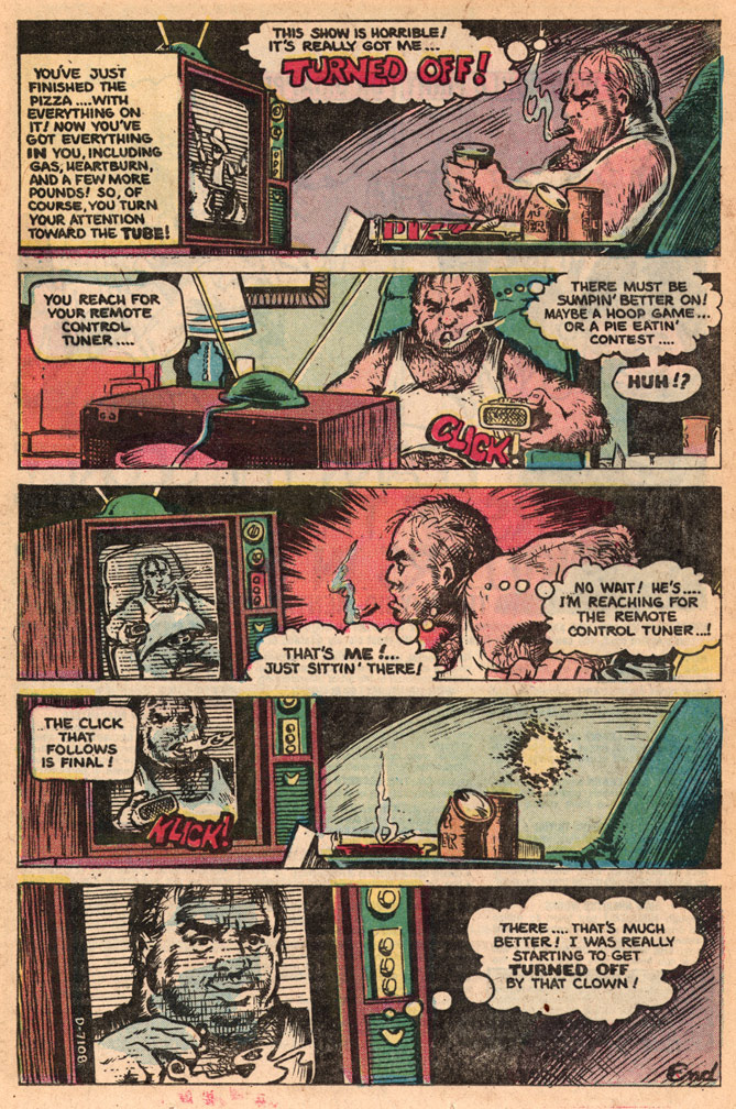 CREEPY THINGS, Vol 2 No 4, February, 1976. Interior sample, Mike Zeck (pencils / inks/ lettering) 