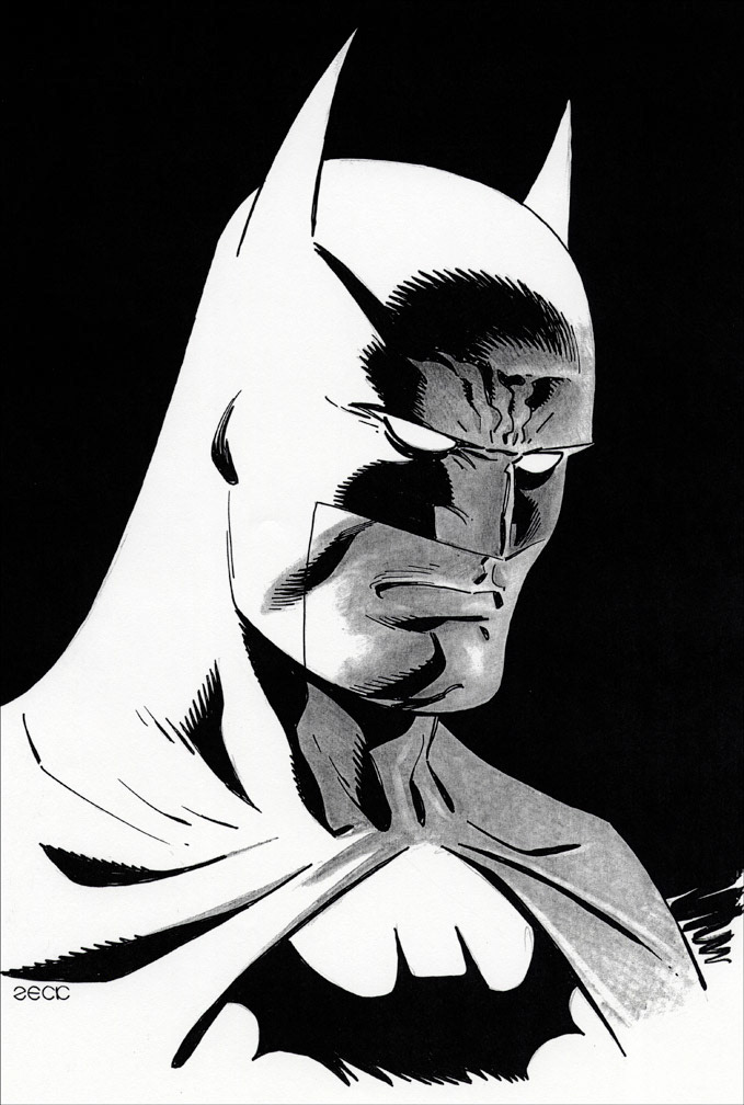 Batman portrait commission.