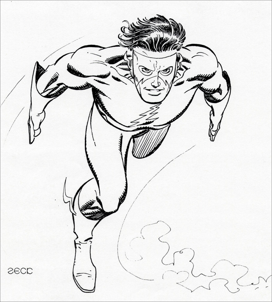 Kid Flash commission sketch.