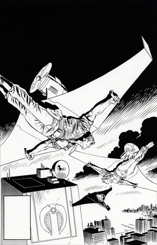 G. I. JOE SPECIAL MISSIONS: issue 7 - Black and white cover art by Zeck (p) McLeod (i)