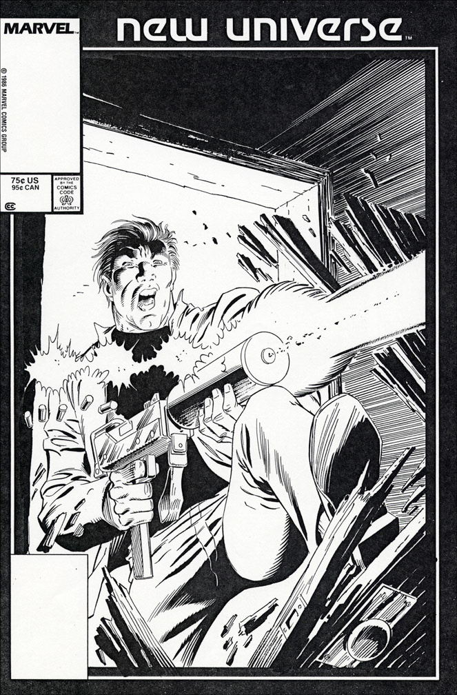 MARK HAZZARD: MERC, Vol. 1 No. 11, September, 1987 issue. B&W cover art.