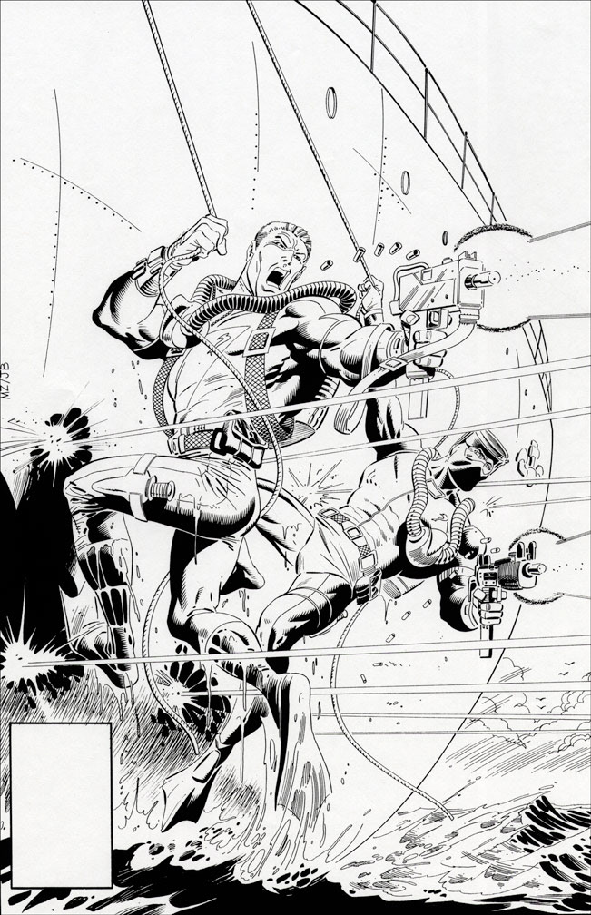 G. I. JOE SPECIAL MISSIONS: issue 1 - Black and white cover art by Zeck (p) Beatty (i)