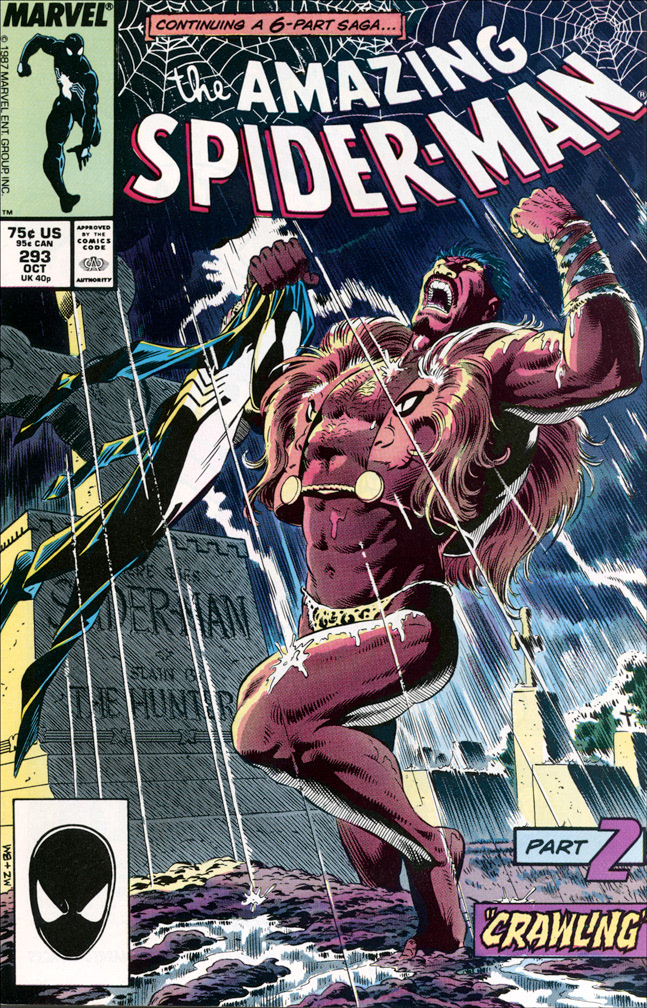 AMAZING SPIDER-MAN, Vol 1 Number 293, October 1987 issue. COVER: Mike Zeck (pencils) Bob McLeod (inks) INTERIOR: Mike Zeck (pencils) Bob McLeod (inks)