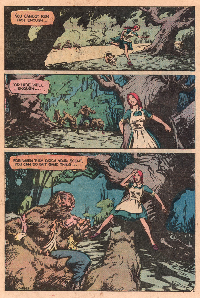 MONSTER HUNTERS, Vol 2 No 4, February, 1976. Interior sample, Mike Zeck (pencils / inks/ lettering) 