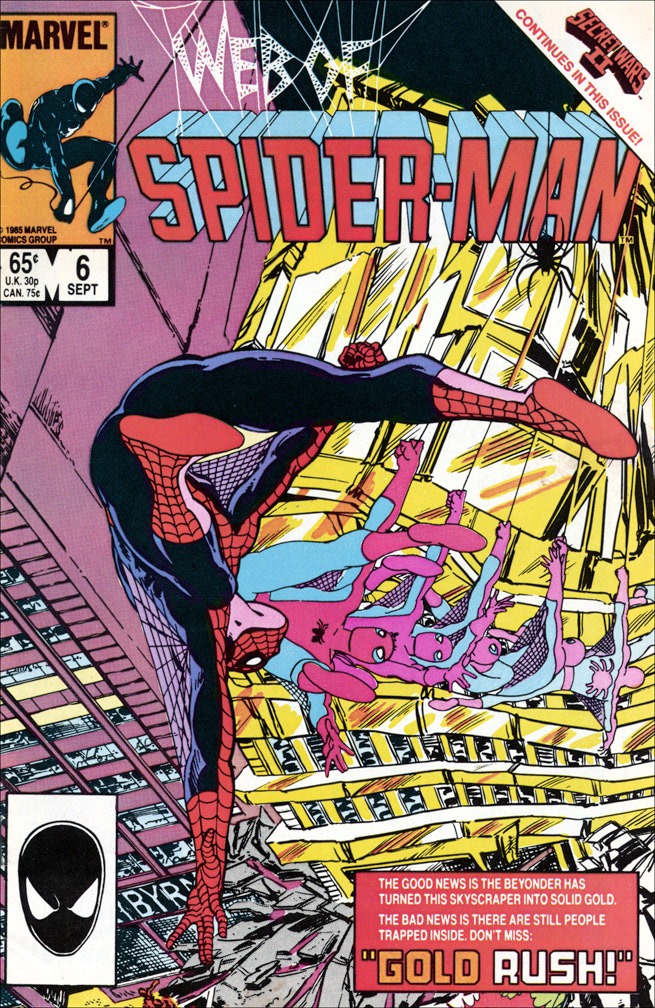 WEB OF SPIDER-MAN, Vol 1 Number 6, September, 1985 issue. This was one of those 'various hands' issues that required a number of pencilers and inkers to band together and meet a deadline. I penciled 6 pages for this issue.