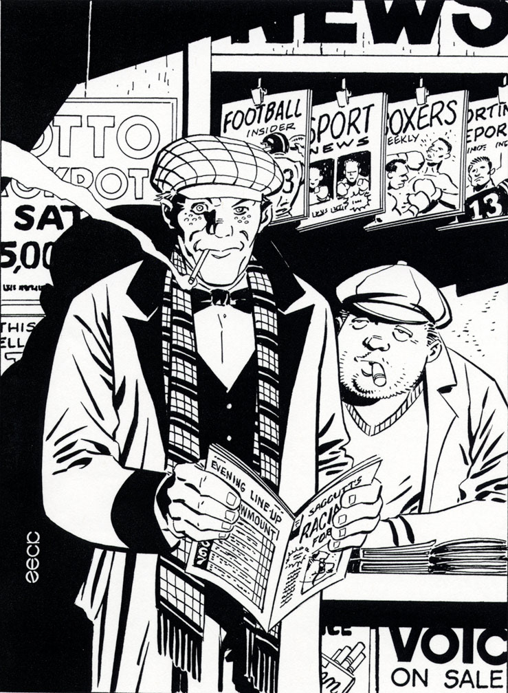 Hard Luck Harrigan card art by Mike Zeck