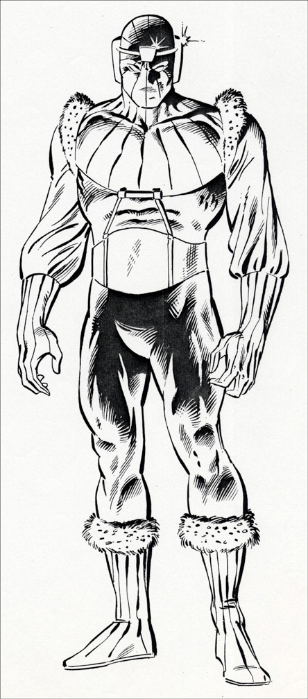 MARVEL UNIVERSE Vol. 1 No. 2, February, 1983, BARON ZEMO b&w art, Mike Zeck (pencils), Joe Rubinstein (inks)