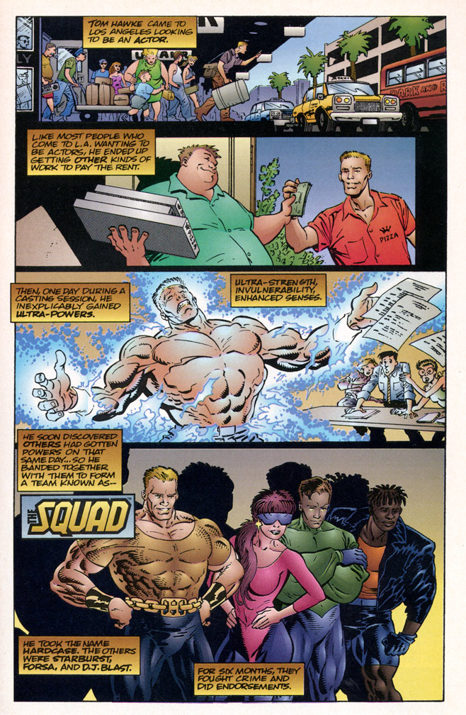 FREEX 7, January, 1994. Interior page from Hardcase origin. Mike Zeck (pencils / inks)