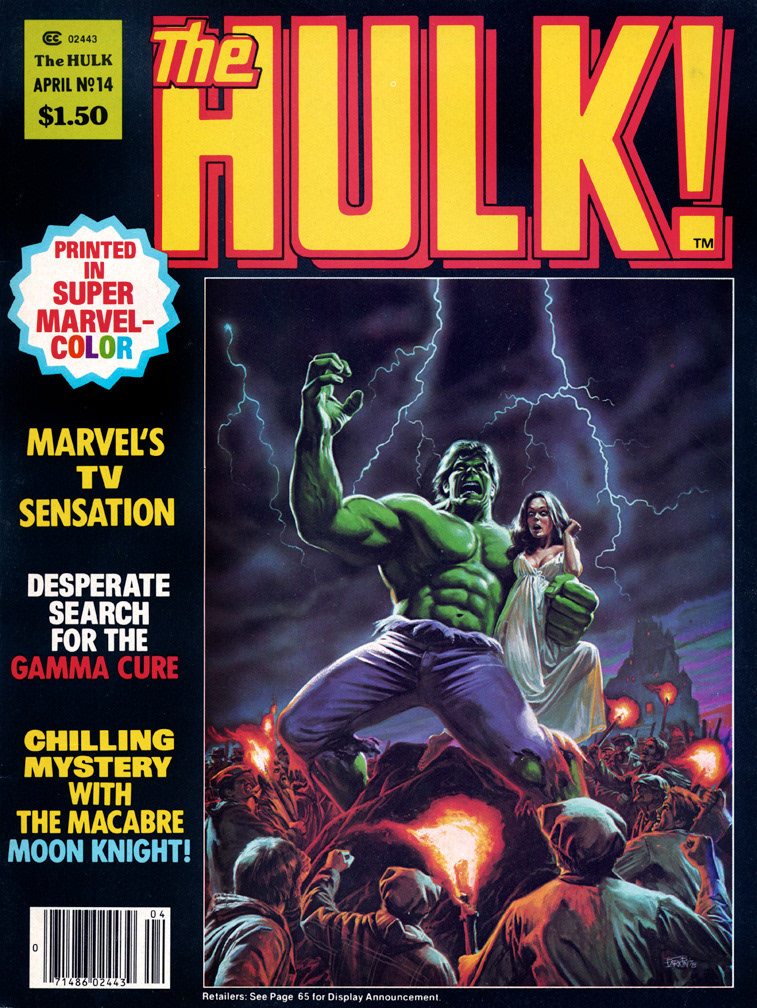 HULK, Vol 1 Number 14, April, 1979 issue. One inside cover llustration for this issue.