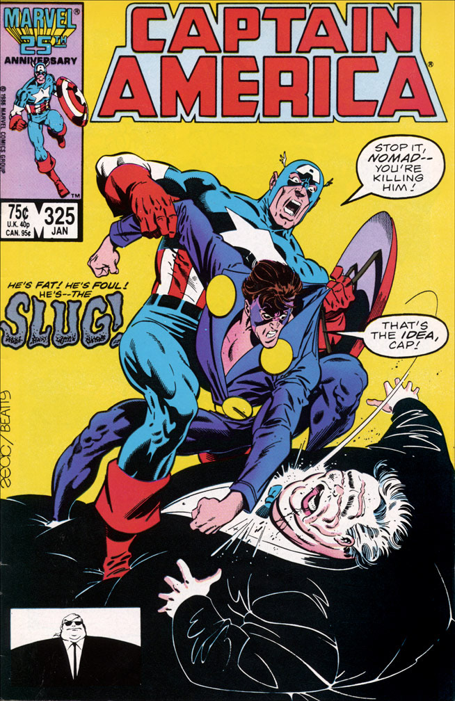 CAPTAIN AMERICA: Issue 325 January 1987 - COVER: Mike Zeck (pencils) John Beatty (inks)