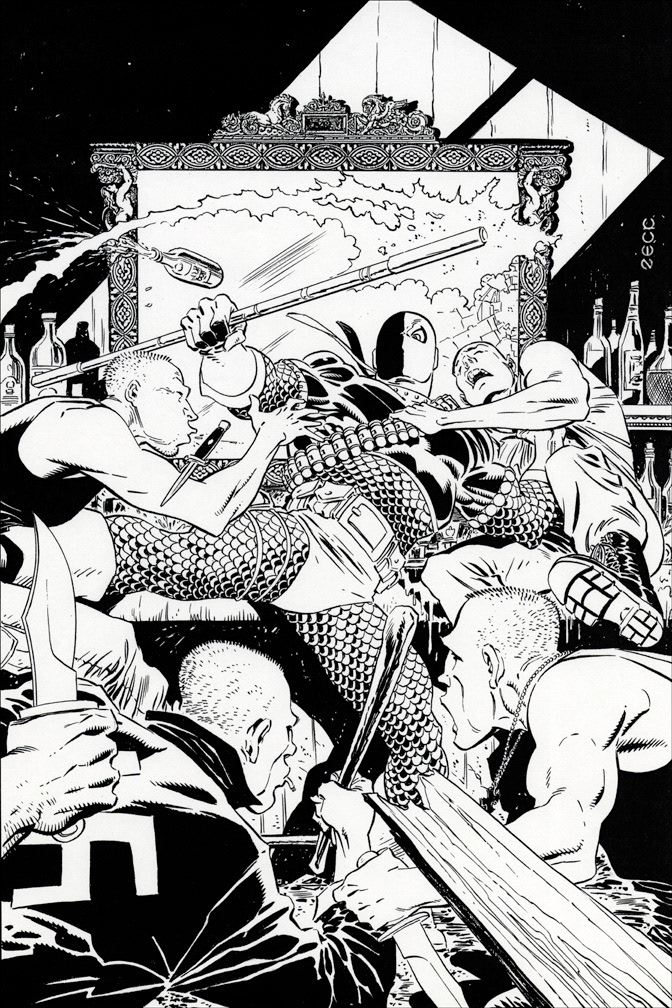 DEATHSTROKE THE TERMINATOR 22, cover art by Mike Zeck (pencils / inks)