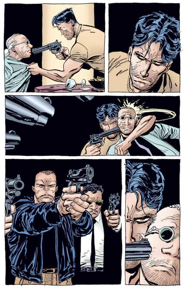DAMNED 2, July, 1997 issue. Interior sample, Mike Zeck (pencils), Denis Rodier (inks)