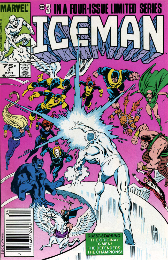 ICEMAN LIMITED SERIES: 3 of 4 April 1985 - COVER: Mike Zeck (pencils), John Beatty (inks)