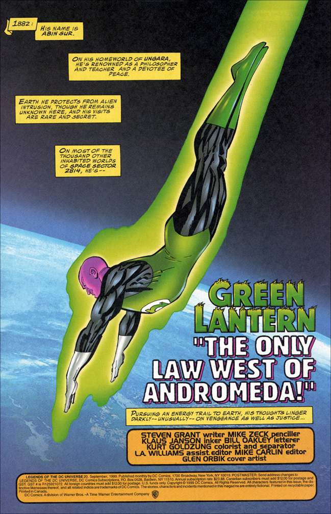 LEGENDS OF THE DC UNIVERSE 20, interior splash by Mike Zeck (pencils) Klaus Janson (inks)