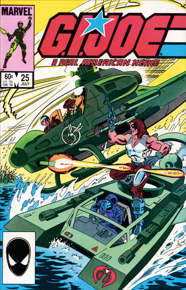 G. I. JOE: issue 25 July 1984 - COVER: Mike Zeck (pencils), John Beatty (inks)