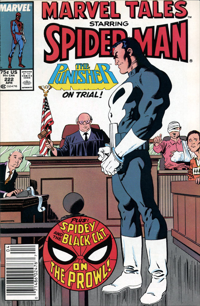 MARVEL TALES, Vol 1 Number 222, April, 1989 issue. COVER by Mike Zeck (pencils / inks)