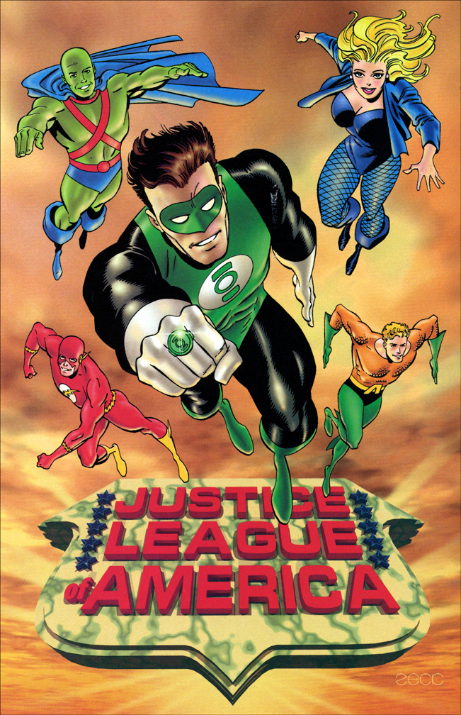 GREEN LANTERN GALLERY 1, interior pinup by Mike Zeck (pencils / inks / colors)