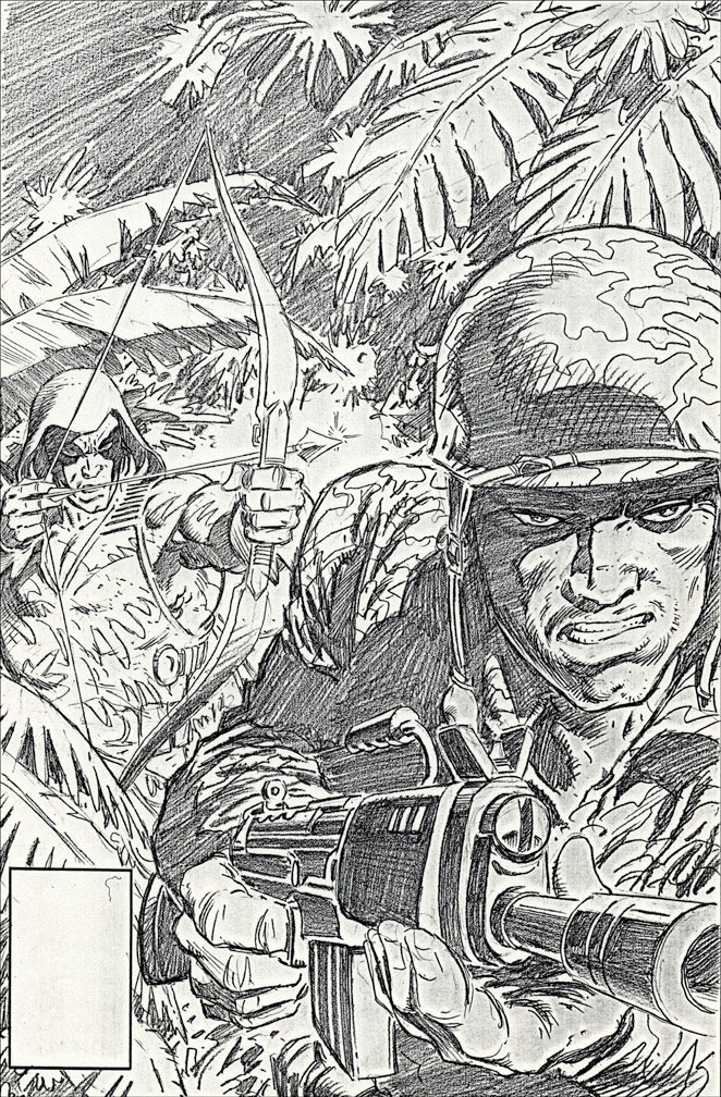 G. I. JOE: issue 45 - Cover pencils by Zeck