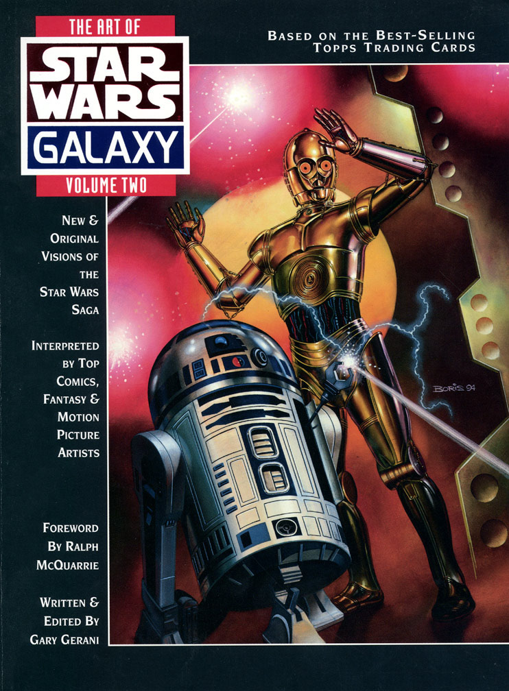 THE ART OF STAR WARS GALAXY VOLUME TWO, 1994. A softbound collection of the Star Wars card art, including my Salacious Crumb card.