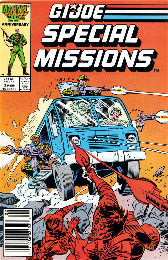 G. I. JOE SPECIAL MISSIONS: issue 3 February 1987 - COVER Mike Zeck (pencils) Joe Rubinstein (inks)
