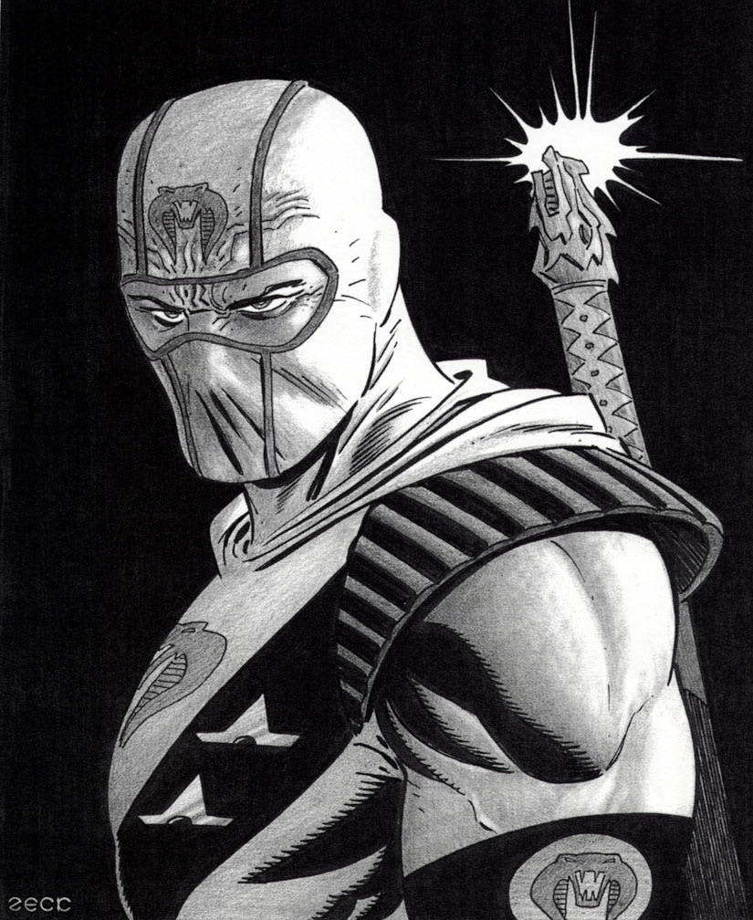 Portrait of Storm Shadow from G. I. Joe.