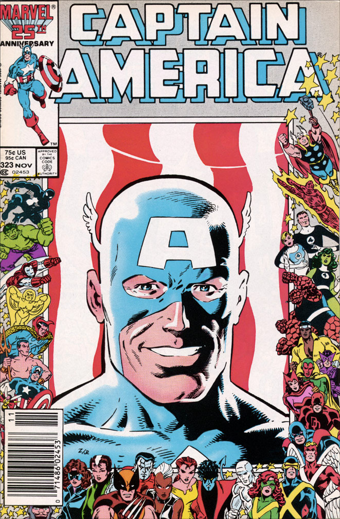 CAPTAIN AMERICA: Issue 323 November 1986 - COVER: Mike Zeck (pencils) Joe Rubinstein (inks)