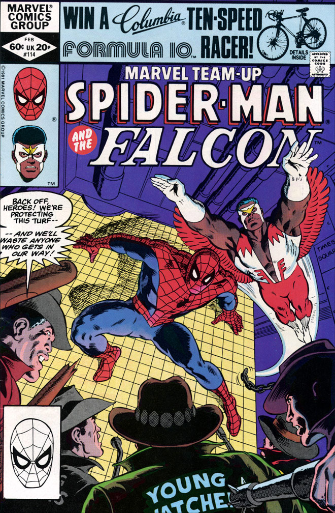 MARVEL TEAM-UP, Vol 1 Number 114, February, 1982 issue. COVER by Mike Zeck (pencils) and Bob McLeod (inks)