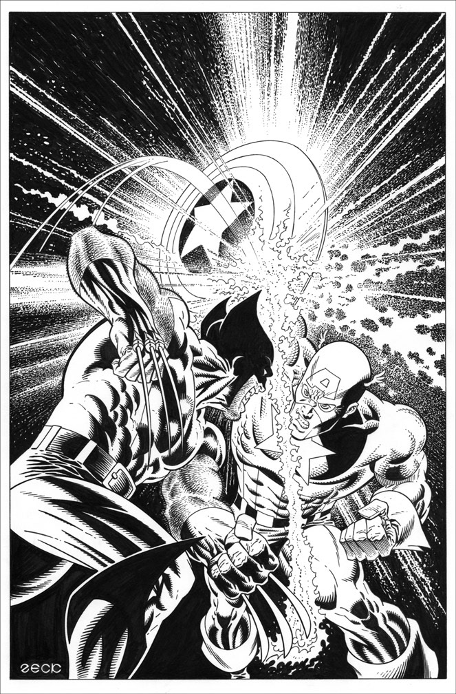 Cover Recreation: Captain America Annual issue 8v6.