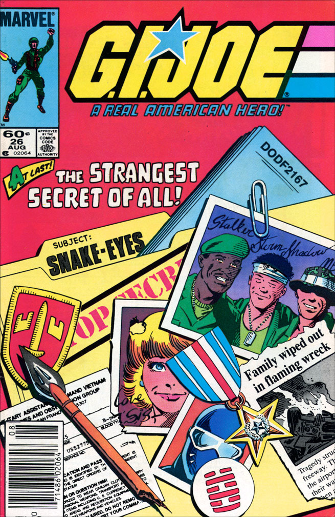 G. I. JOE: issue 26 August 1984 - COVER: Mike Zeck (pencils), Bob Wiacek (inks)