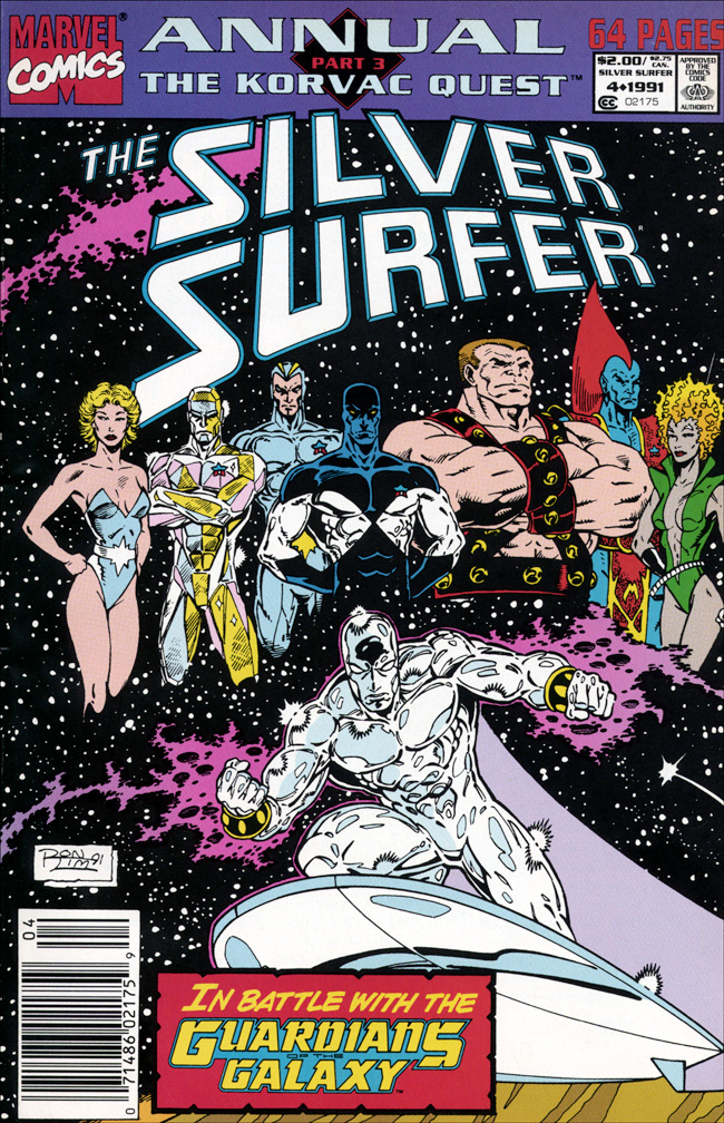 SILVER SURFER ANNUAL, Number 4, 1991. I was one of seven contributors to a pinup gallery in this issue.
