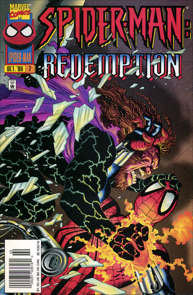 SPIDER-MAN: REDEMPTION, Vol 1 Number 2, October, 1996 issue.  COVER: Mike Zeck (pencils) Bob McLeod (inks) INTERIOR: Mike Zeck (pencils) Bob McLeod (inks)
