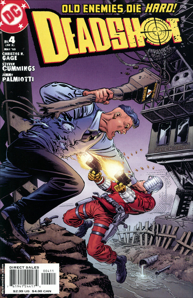 DEADSHOT 4 of 5, May 2005. COVER: Mike Zeck (pencils) Jerry Ordway (inks)