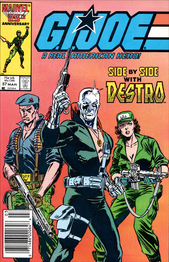 G. I. JOE: issue 57 March 1987 - COVER: Mike Zeck (pencils), Kim DeMulder (inks)
