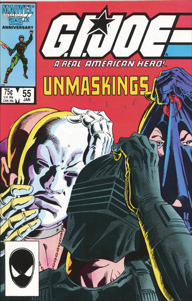 G. I. JOE: issue 55 January 1987 - COVER: Mike Zeck (pencils) Bob Wiacek (inks)