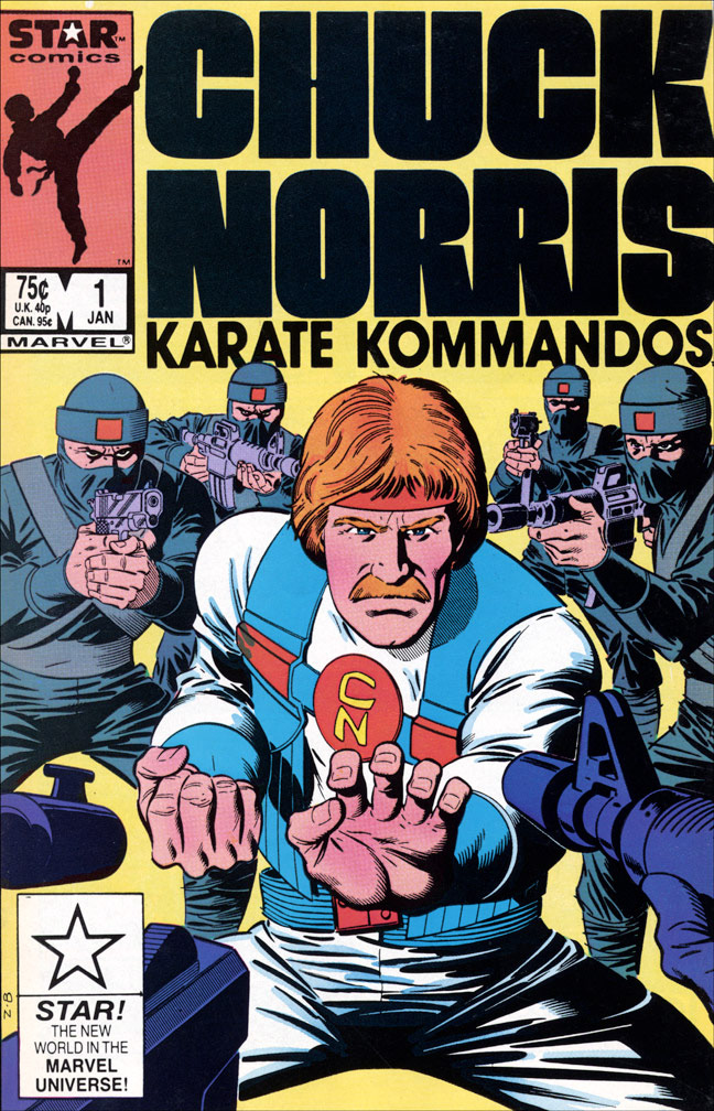 CHUCK NORRIS AND HIS KARATE KOMMANDOS: Issue 1, January 1987 - COVER: Mike Zeck (pencils) John Beatty (inks)