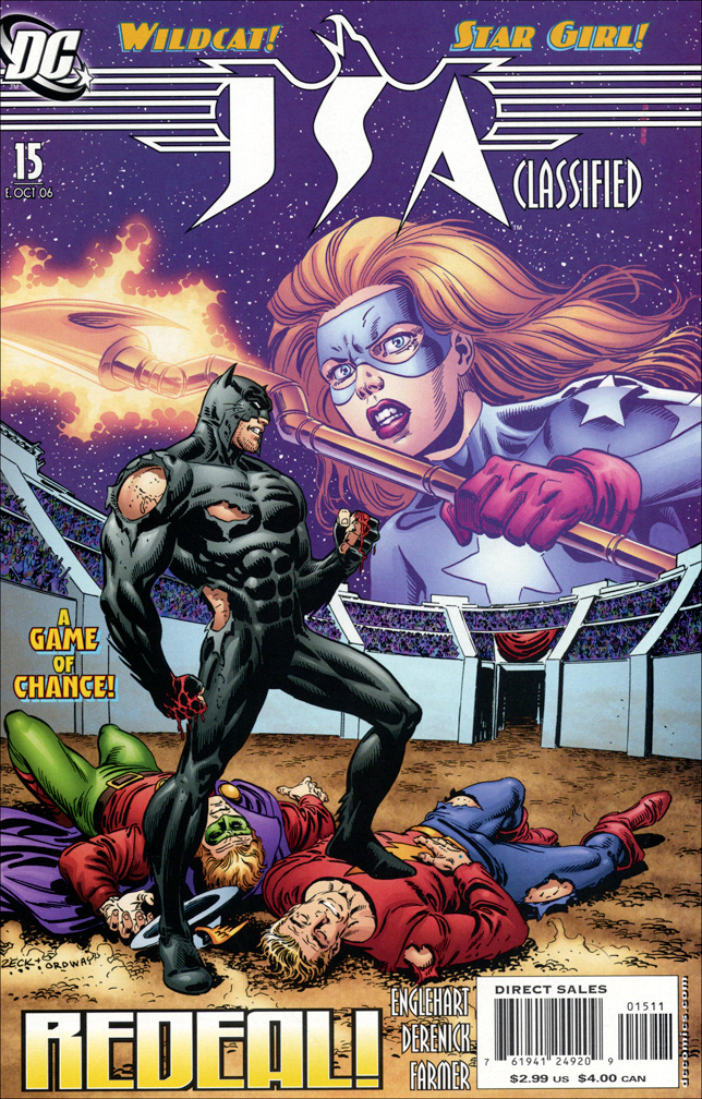 JSA: CLASSIFIED 15, Early October, 2006. COVER: Mike Zeck (pencils) Jerry Ordway (inks)