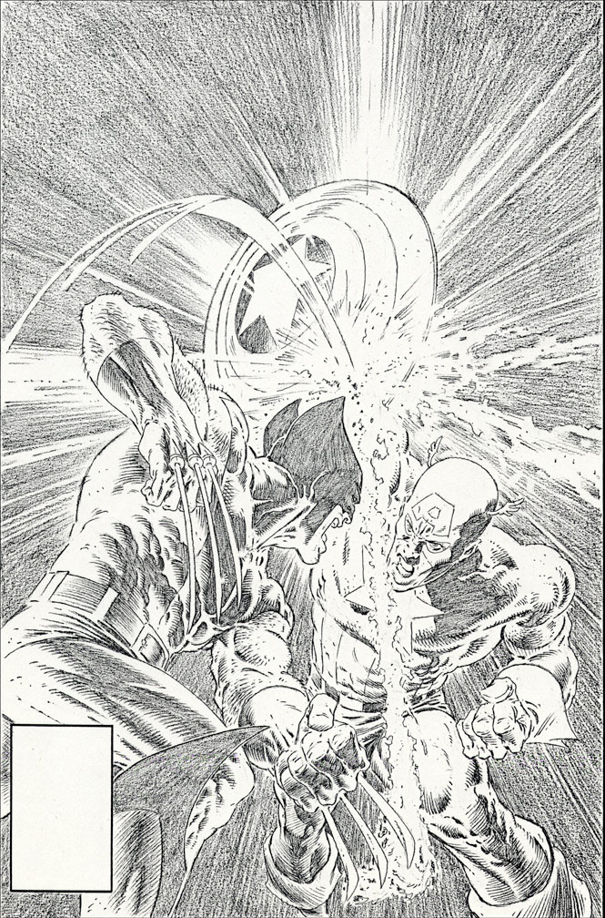 CAPTAIN AMERICA: ANNUAL 8 - Cover Pencils by Zeck