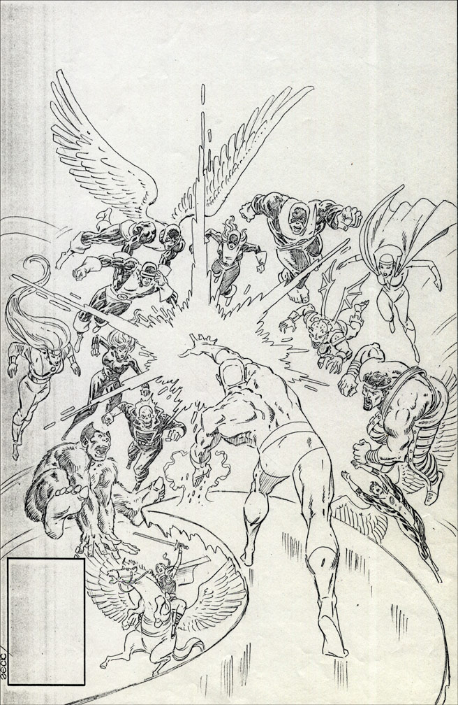 ICEMAN LIMITED SERIES: 3 of 4 - Cover pencils by Zeck