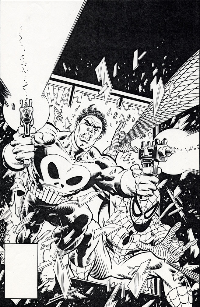 MARVEL TALES #211, black and white cover art by Mike Zeck (pencils / inks)