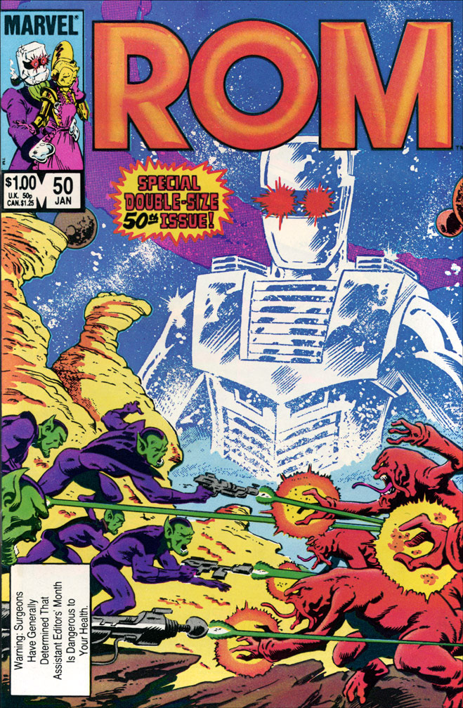 ROM, Vol 1 Number 50, January 1984 issue. COVER by Mike Zeck (pencils / inks)