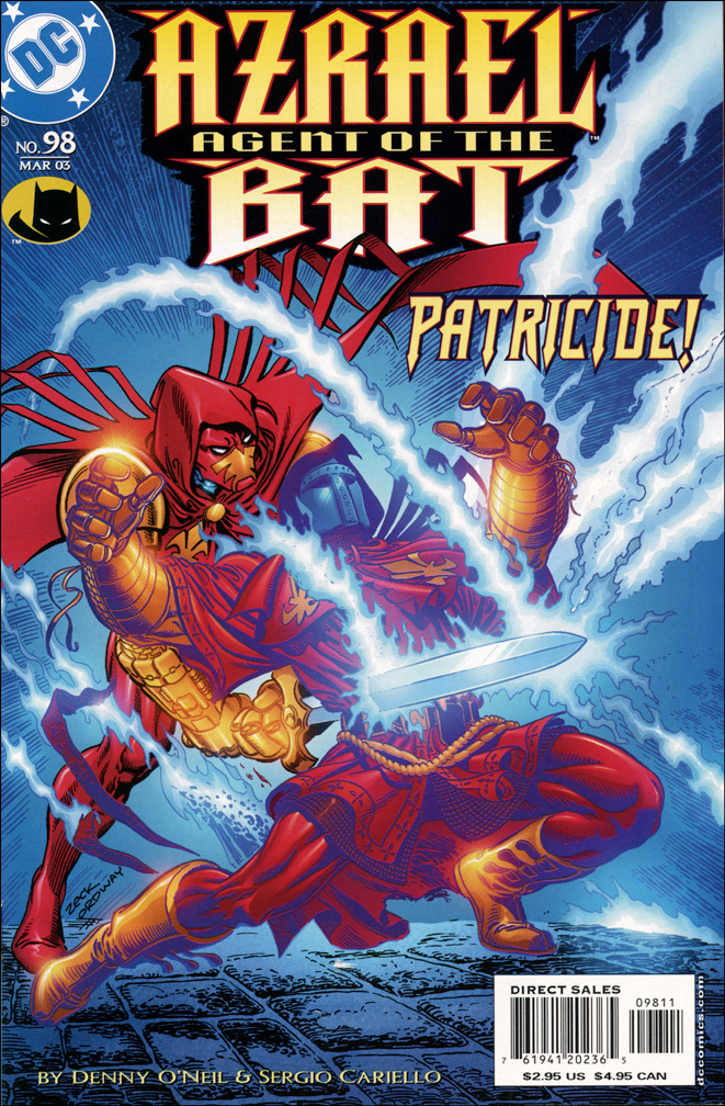 AZRAEL: AGENT OF THE BAT 98, March 2003. COVER: Mike Zeck (pencils) Jerry Ordway (inks)