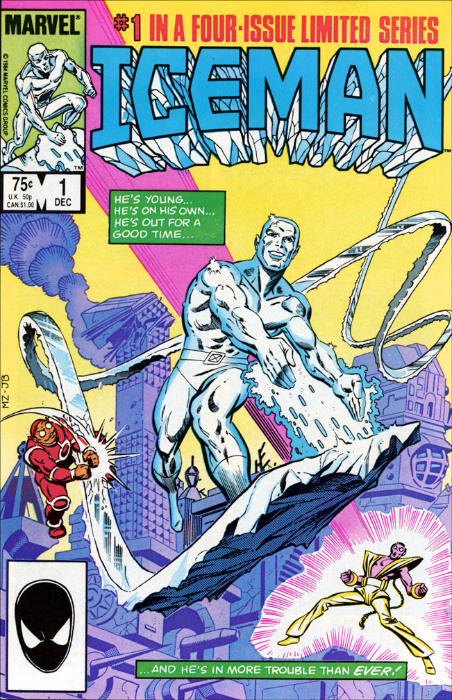 ICEMAN LIMITED SERIES: 1 of 4 December 1984 - COVER: Mike Zeck (pencils), John Beatty (inks)