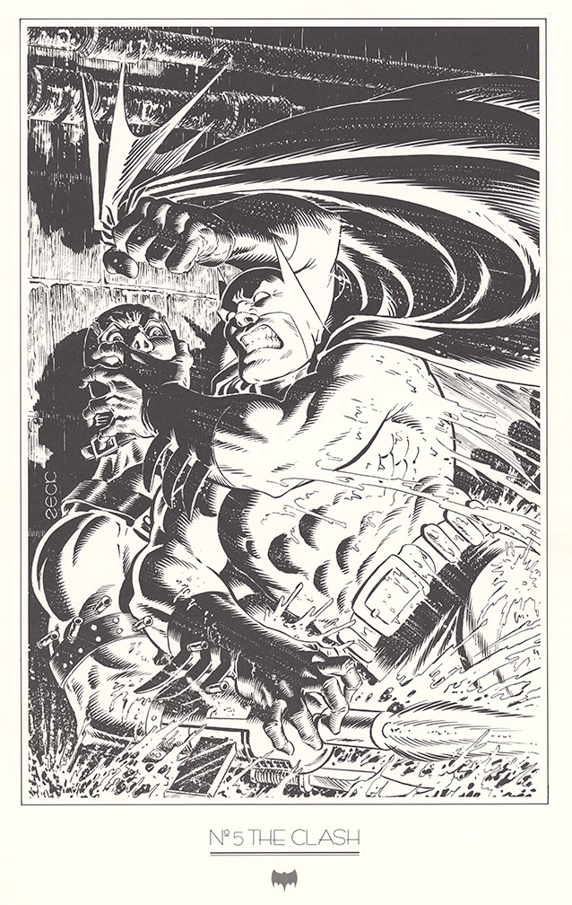 DC Comics/1988 - BATMAN: TEN NIGHTS OF THE BEAST, Portfolio Plate Five scan.