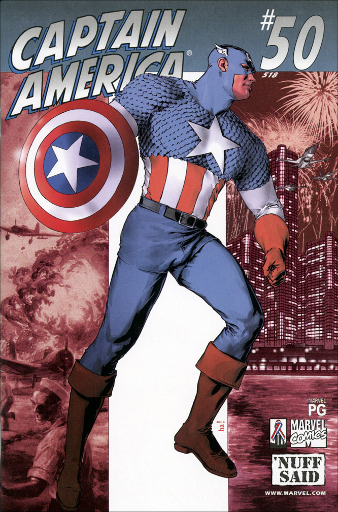 CAPTAIN AMERICA: Volume 3, Issue 50 February 2002 - COVER: Gene Ha (Double sized issue with guest artist appearances.)