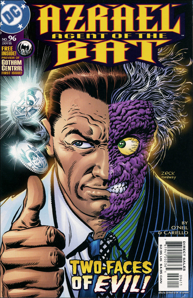 AZRAEL: AGENT OF THE BAT 96, January 2003. COVER: Mike Zeck (pencils) Jerry Ordway (inks)
