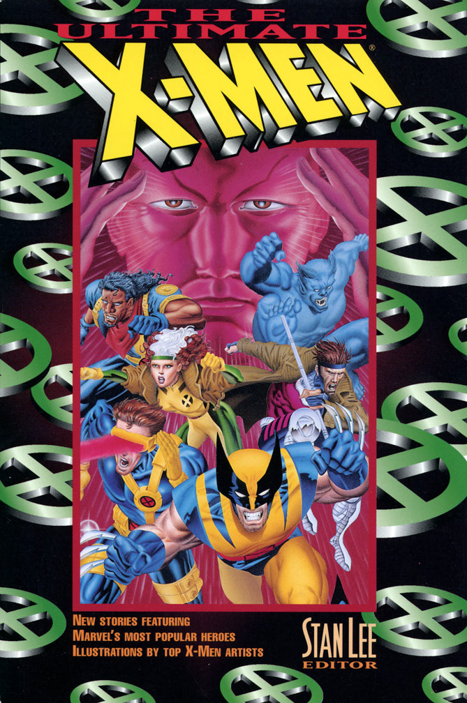 THE ULTIMATE X-MEN, 1996, oversized paperback story collection. COVER: Mike Zeck (pencils) and Phil Zimelman (airbrush painting)